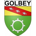 Golbey Sticker wappen, gelsenkirchen, augsburg, klebender aufkleber