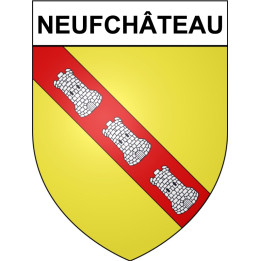 Neufchâteau 88 ville Stickers blason autocollant adhésif