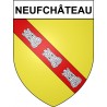 Pegatinas escudo de armas de Neufchâteau adhesivo de la etiqueta engomada
