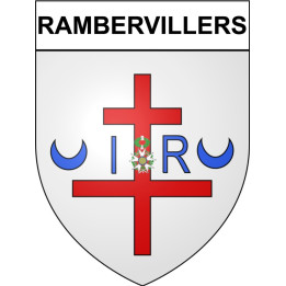 Rambervillers Sticker wappen, gelsenkirchen, augsburg, klebender aufkleber