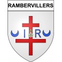 Pegatinas escudo de armas de Rambervillers adhesivo de la etiqueta engomada