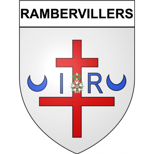 Rambervillers 88 ville Stickers blason autocollant adhésif