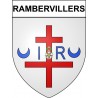 Rambervillers 88 ville Stickers blason autocollant adhésif