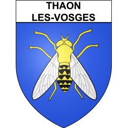 Pegatinas escudo de armas de Thaon-les-Vosges adhesivo de la etiqueta engomada