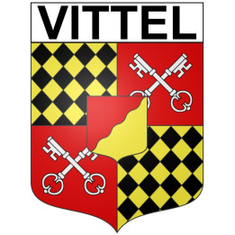 Vittel 88 ville Stickers blason autocollant adhésif