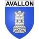 Avallon 89 ville Stickers blason autocollant adhésif