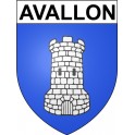 Avallon 89 ville Stickers blason autocollant adhésif