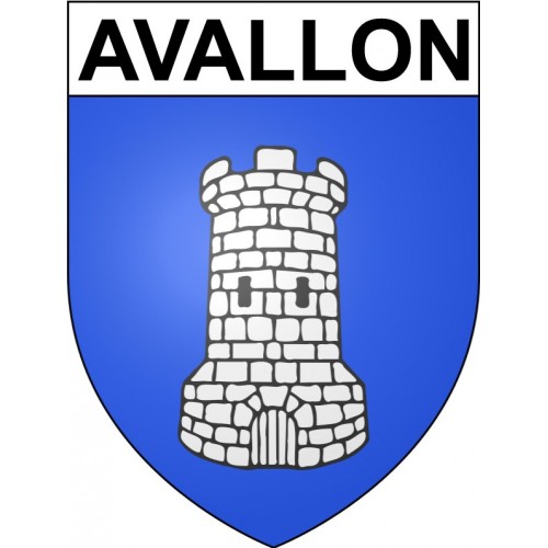 Avallon 89 ville Stickers blason autocollant adhésif