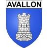 Avallon 89 ville Stickers blason autocollant adhésif