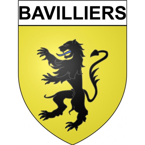 Pegatinas escudo de armas de Bavilliers adhesivo de la etiqueta engomada