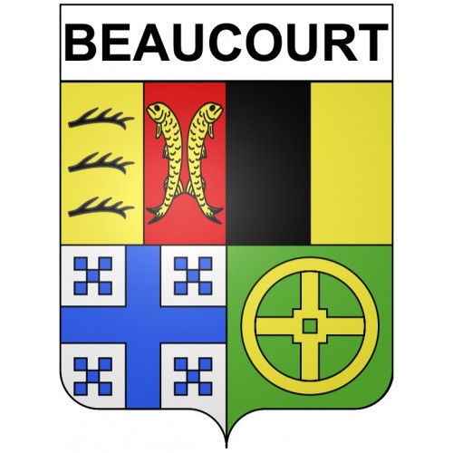 Stickers coat of arms Beaucourt adhesive sticker