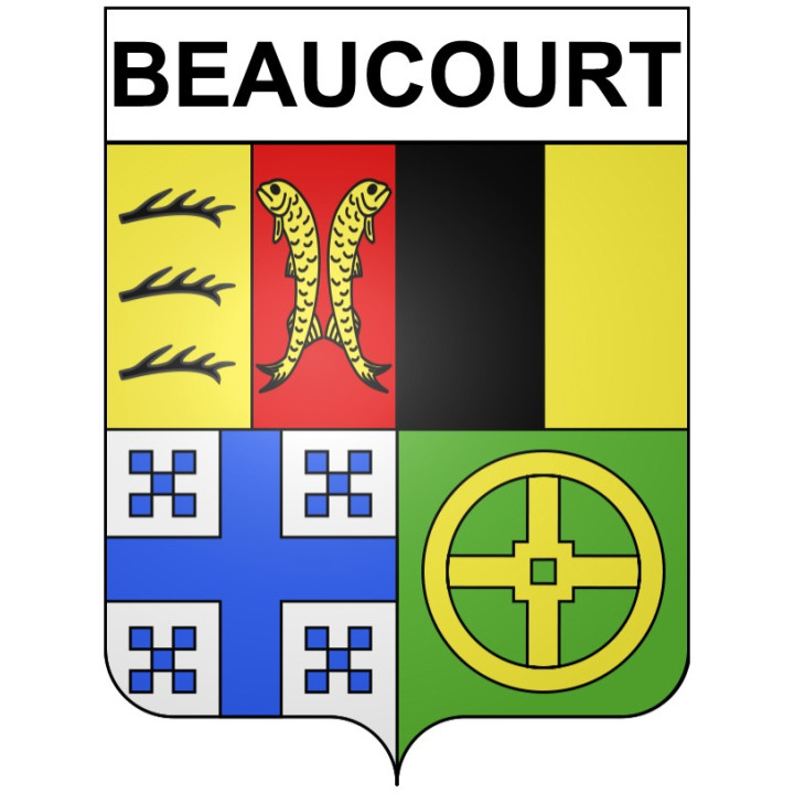 Beaucourt 90 ville Stickers blason autocollant adhésif