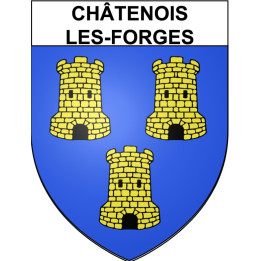 Châtenois-les-Forges Sticker wappen, gelsenkirchen, augsburg, klebender aufkleber