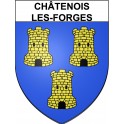 Pegatinas escudo de armas de Châtenois-les-Forges adhesivo de la etiqueta engomada