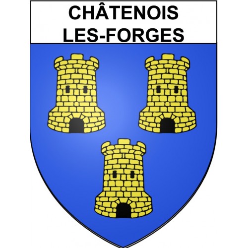 Stickers coat of arms Châtenois-les-Forges adhesive sticker