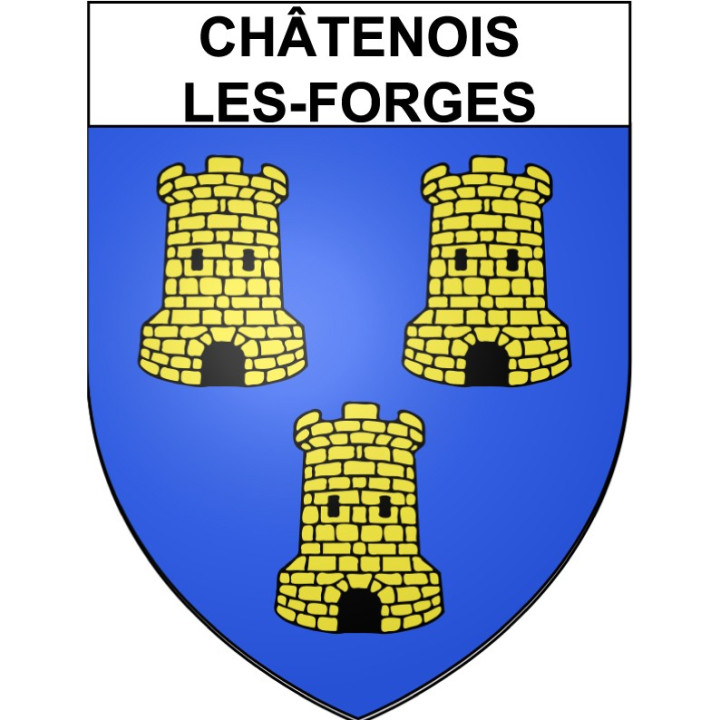 Stickers coat of arms Châtenois-les-Forges adhesive sticker