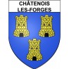 Châtenois-les-Forges 90 ville Stickers blason autocollant adhésif