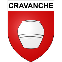 Pegatinas escudo de armas de Cravanche adhesivo de la etiqueta engomada