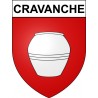 Cravanche 90 ville Stickers blason autocollant adhésif