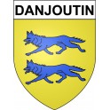 Danjoutin Sticker wappen, gelsenkirchen, augsburg, klebender aufkleber