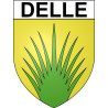 Delle Sticker wappen, gelsenkirchen, augsburg, klebender aufkleber