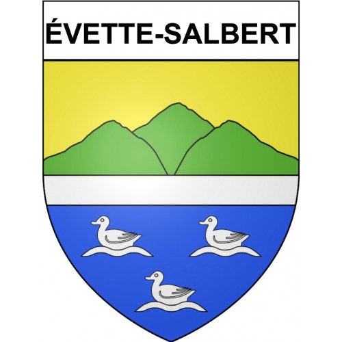 Stickers coat of arms évette-Salbert adhesive sticker