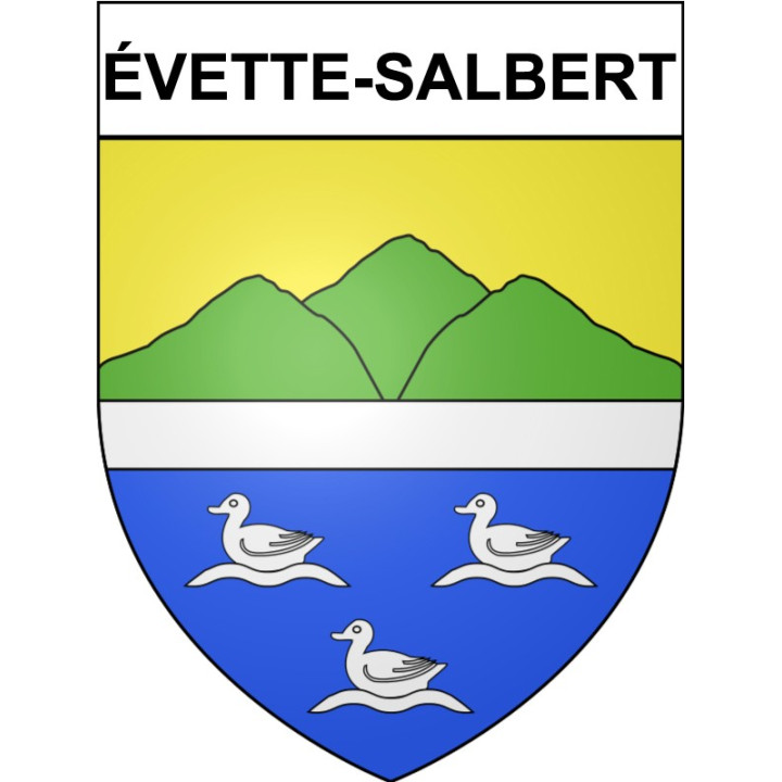 Pegatinas escudo de armas de évette-Salbert adhesivo de la etiqueta engomada