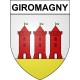 Pegatinas escudo de armas de Giromagny adhesivo de la etiqueta engomada