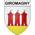 Pegatinas escudo de armas de Giromagny adhesivo de la etiqueta engomada