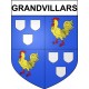 Grandvillars 90 ville Stickers blason autocollant adhésif