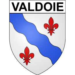 Pegatinas escudo de armas de Valdoie adhesivo de la etiqueta engomada