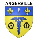 Stickers coat of arms Angerville adhesive sticker