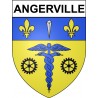 Adesivi stemma Angerville adesivo