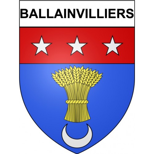 Stickers coat of arms Ballainvilliers adhesive sticker