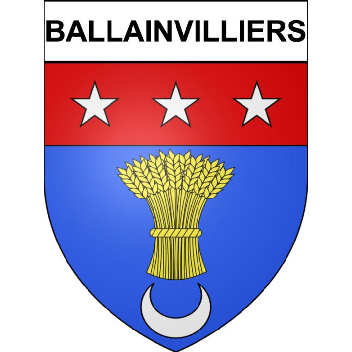 Ballainvilliers Sticker wappen, gelsenkirchen, augsburg, klebender aufkleber