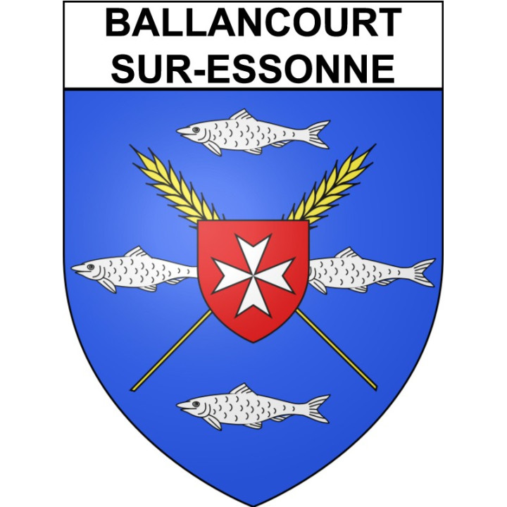 Ballancourt-sur-Essonne Sticker wappen, gelsenkirchen, augsburg, klebender aufkleber