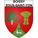Stickers coat of arms Boissy-sous-Saint-Yon adhesive sticker