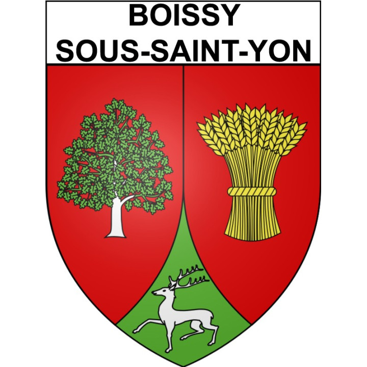 Stickers coat of arms Boissy-sous-Saint-Yon adhesive sticker