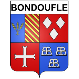 Bondoufle Sticker wappen, gelsenkirchen, augsburg, klebender aufkleber