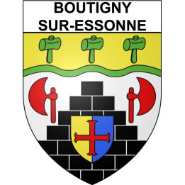 Boutigny-sur-Essonne 91 ville Stickers blason autocollant adhésif