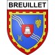 Breuillet 91 ville Stickers blason autocollant adhésif