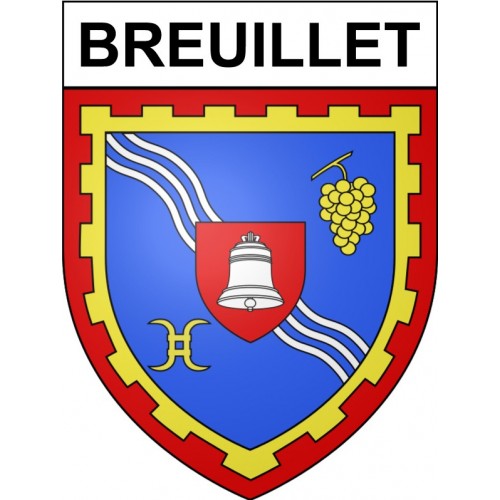 Breuillet 91 ville Stickers blason autocollant adhésif