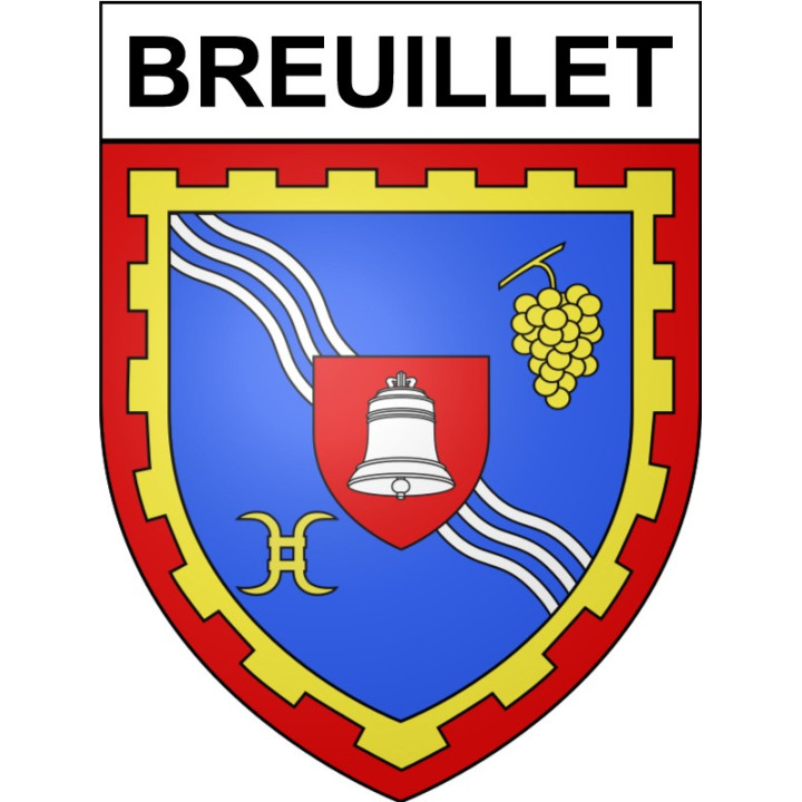 Stickers coat of arms Breuillet adhesive sticker