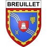 Breuillet 91 ville Stickers blason autocollant adhésif