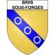 Adesivi stemma Briis-sous-Forges adesivo