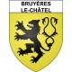 Stickers coat of arms Bruyères-le-Châtel adhesive sticker