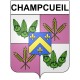 Champcueil 91 ville Stickers blason autocollant adhésif