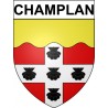 Champlan Sticker wappen, gelsenkirchen, augsburg, klebender aufkleber