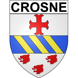 Crosne Sticker wappen, gelsenkirchen, augsburg, klebender aufkleber