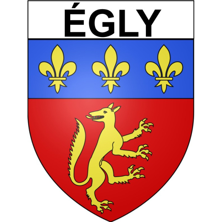 Stickers coat of arms égly adhesive sticker